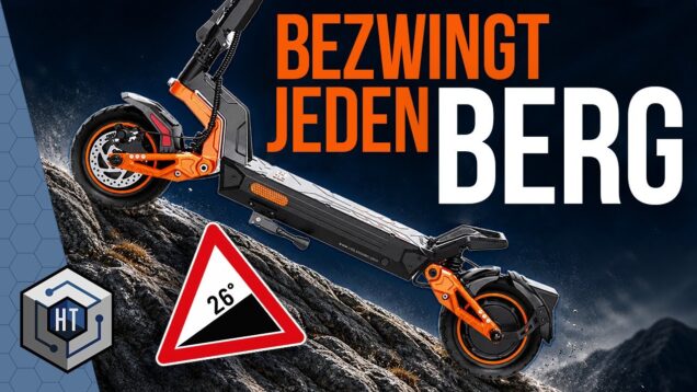 RCB D7 MAX Allrad-E-Scooter beim Bergtest
